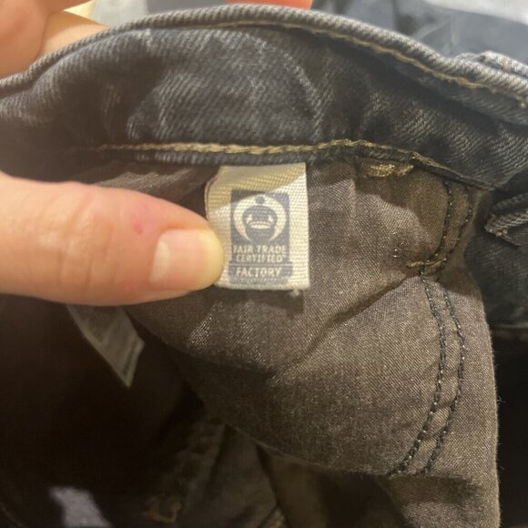 Y2K Style Jeans Women’s Size 8 Black High Rise Wise Leg Dark Denim Grunge Skater - Picture 9 of 12